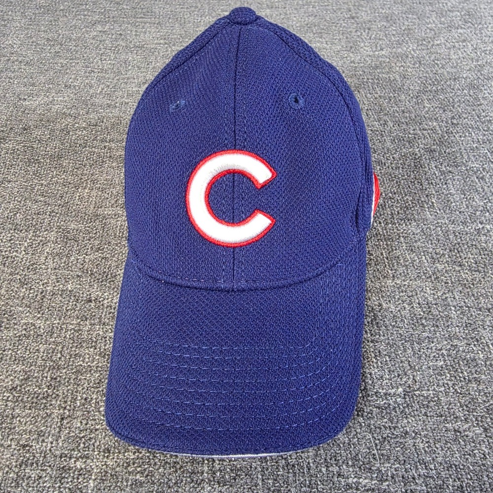 Chicago Cubs New Era 39THIRTY Authentic Batting Practice Hat Cap S/M MLB Blue
